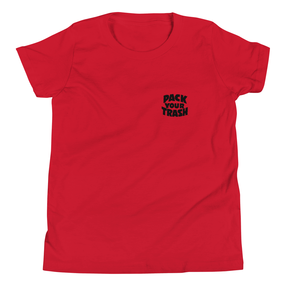 Pack Your Trash © - Recycle Racoon - Youth Short Sleeve T-Shirt