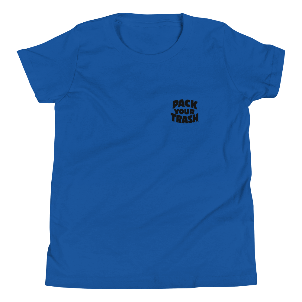 Pack Your Trash © - Recycle Racoon - Youth Short Sleeve T-Shirt
