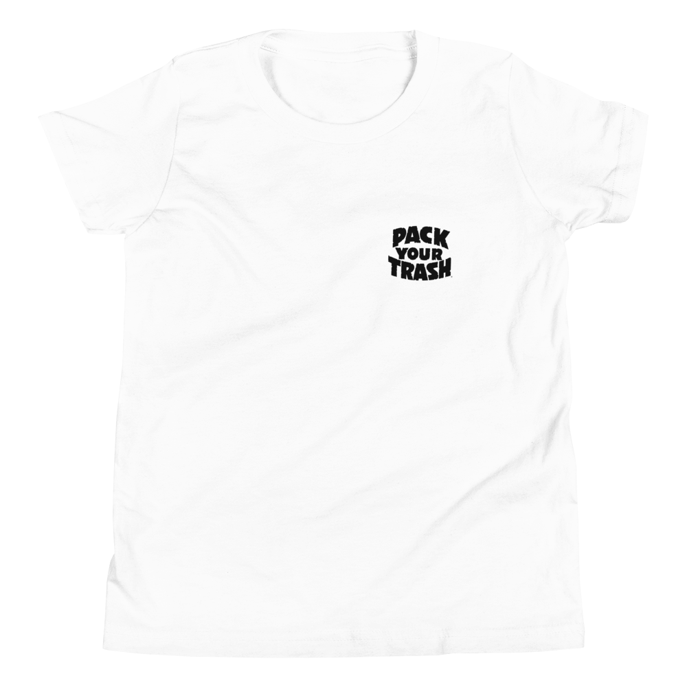 Pack Your Trash © - Recycle Racoon - Youth Short Sleeve T-Shirt