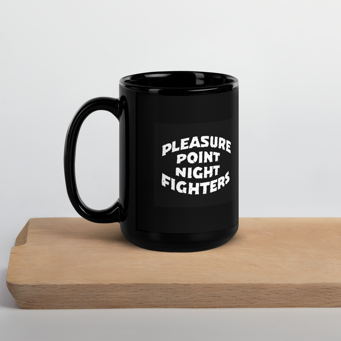PPNF Black Glossy Mug