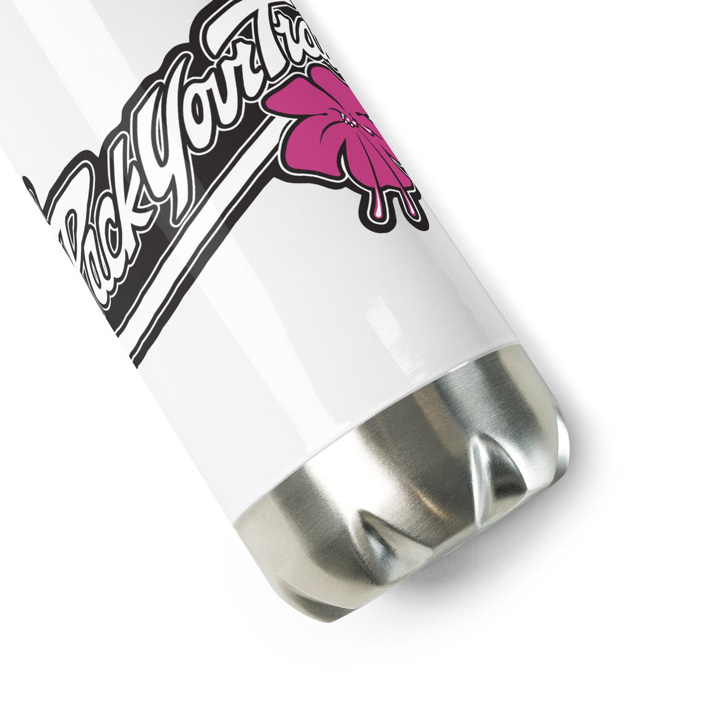 Pack Your Trash © Hibiscus Stainless Steel Water Bottle