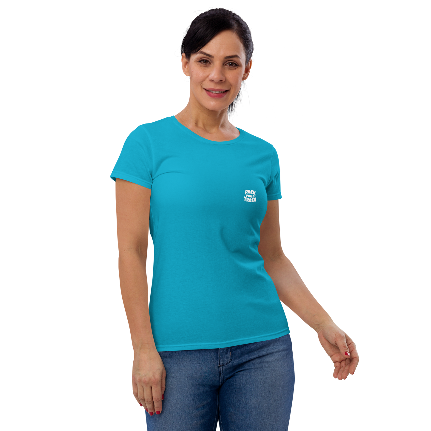 Standup Paddle Board - Freakette -Pack Your Trash © Original -Women's short sleeve t-shirt- ALOHA