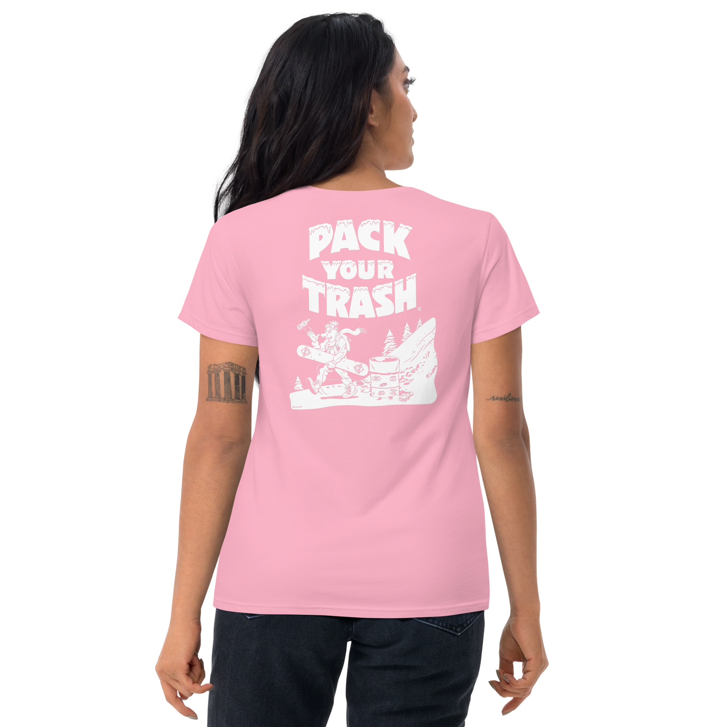 Snowboard Geek - Pack Your Trash © Original - Women's short sleeve t-shirt