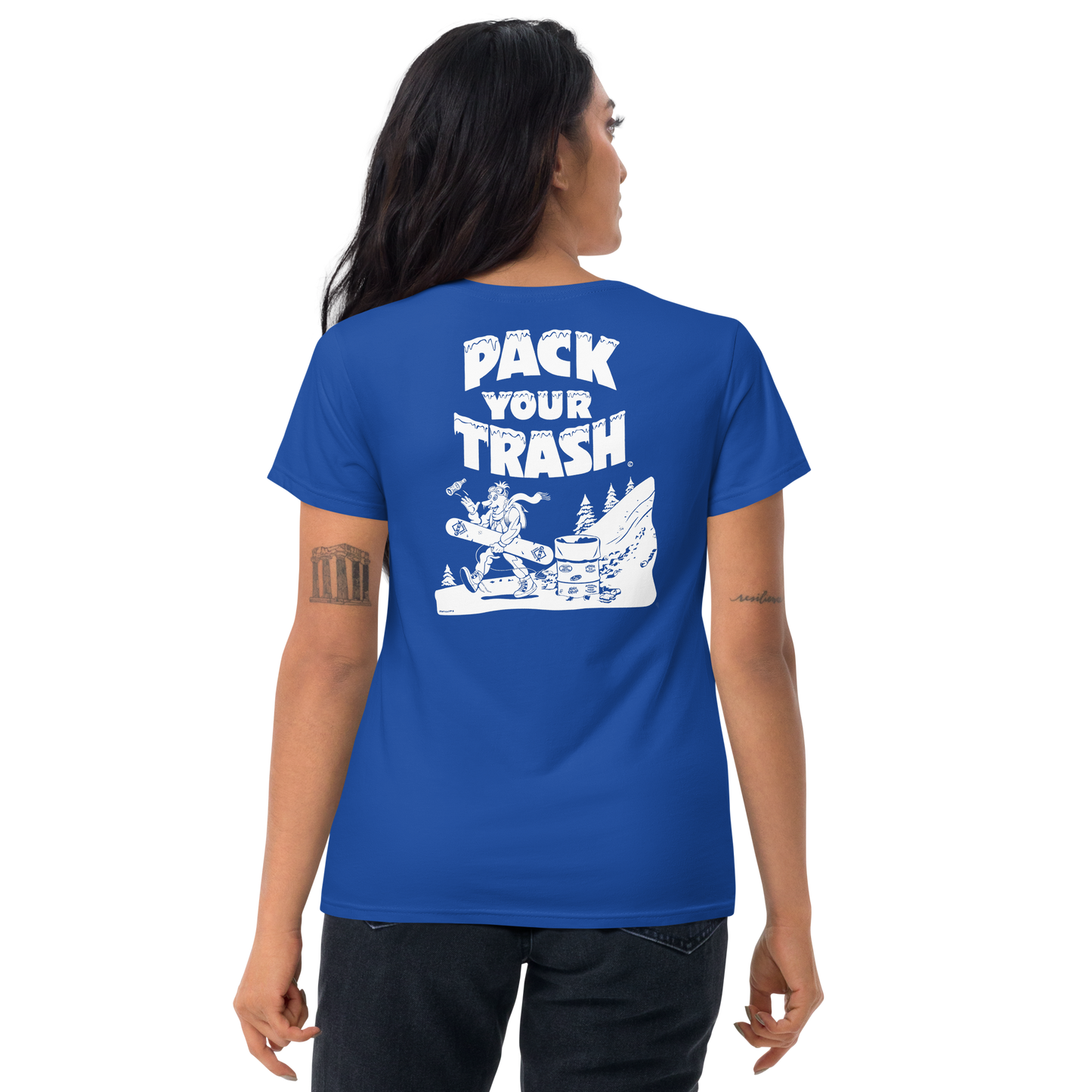 Snowboard Geek - Pack Your Trash © Original - Women's short sleeve t-shirt