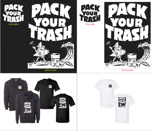 Pack Your Trash © - 24 Unisex Hoodies