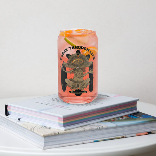 Float Through Life - Can-shaped glass