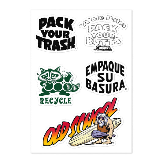 Pack Your Trash - Sticker sheet - V3