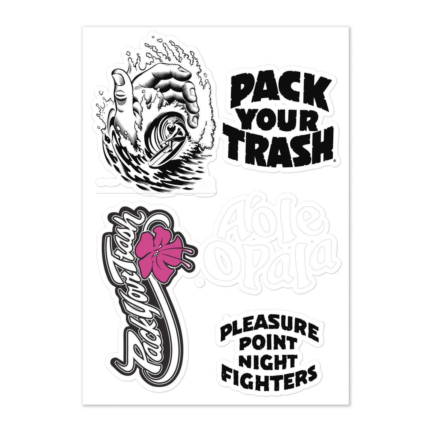 Pack Your Trash - Sticker sheet - V4