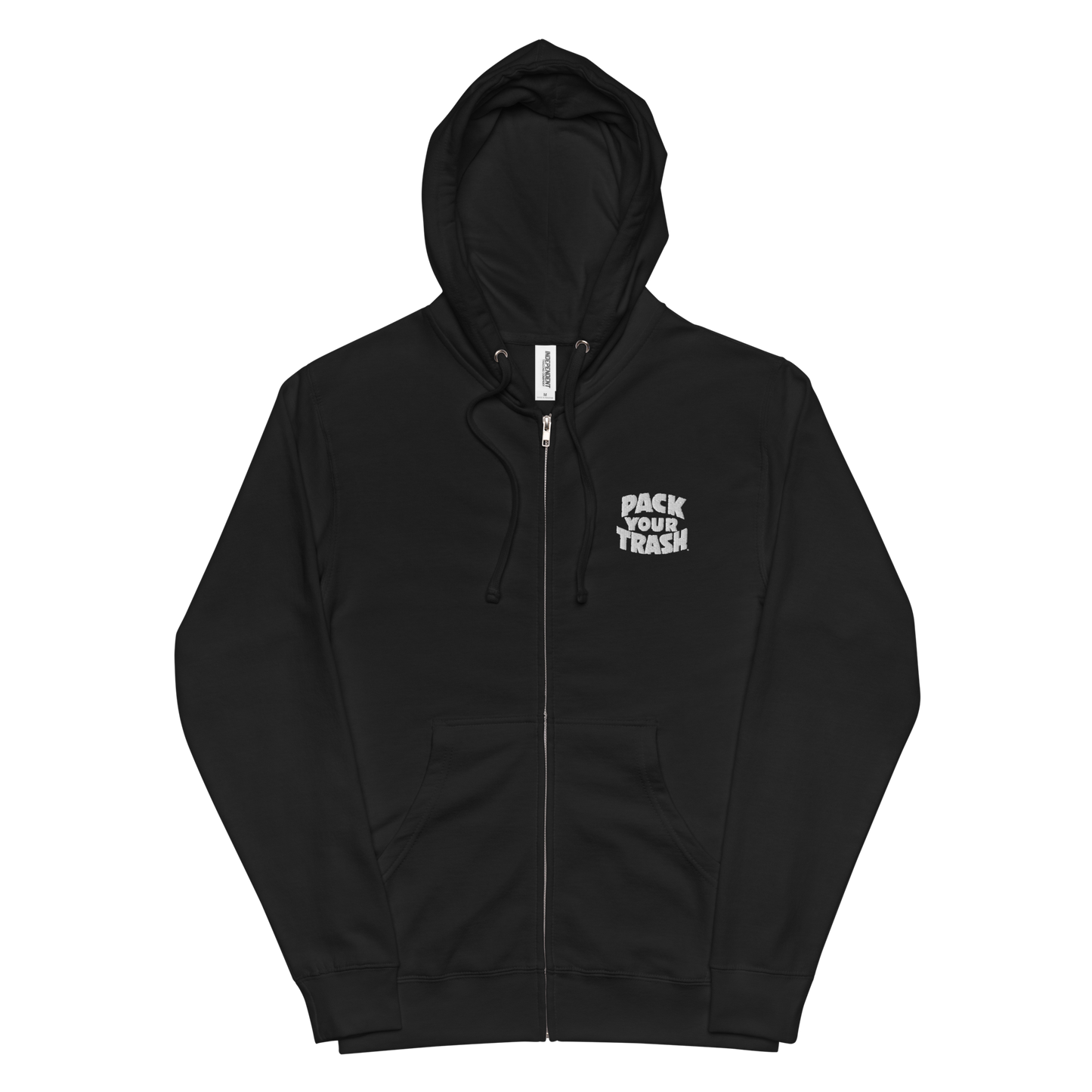 Pack Your Trash Surf Geek - Unisex fleece zip up hoodie