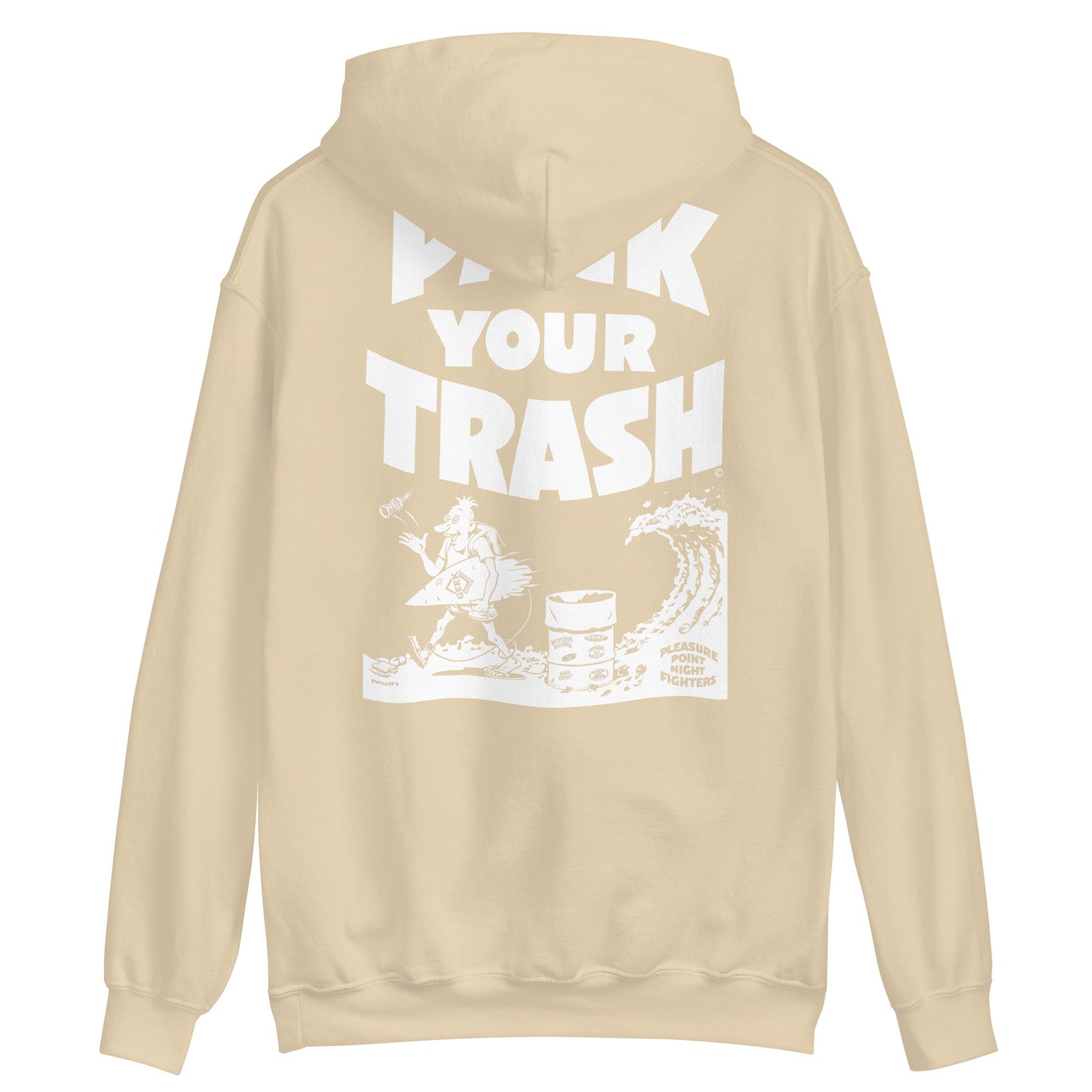 Pack Your Trash - Surfer Geek - Unisex PULLOVER  Hoodie