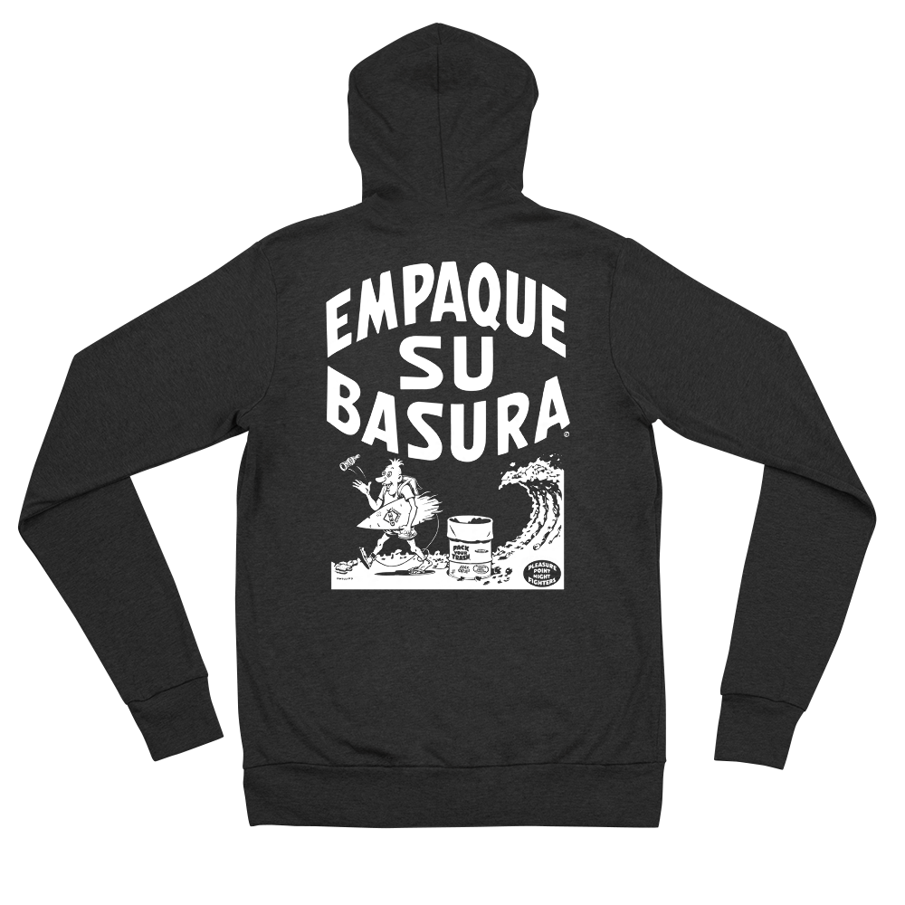 Pack Your Trash © - Empaque Su Basura - Unisex zip hoodie