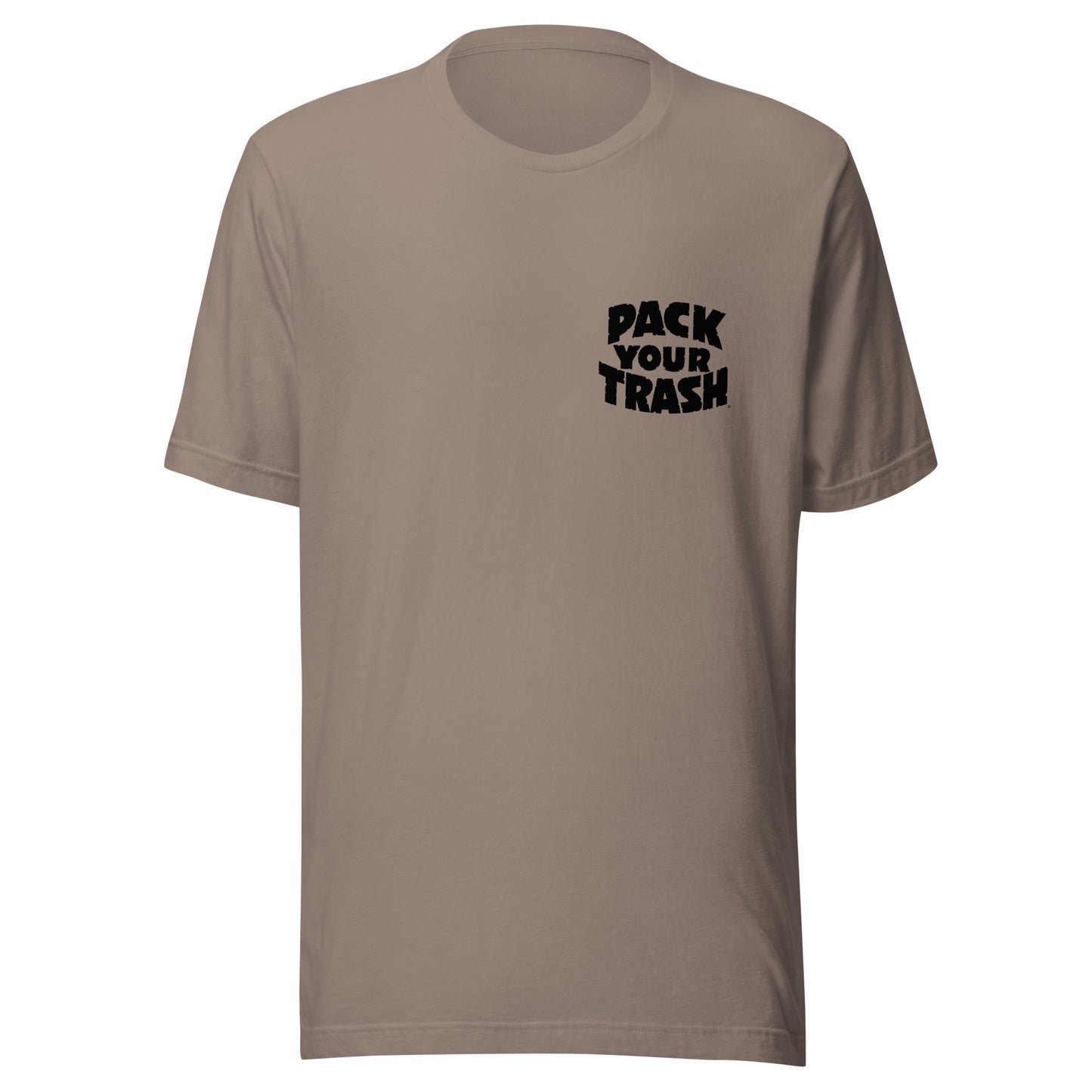 Pack Your Trash - Yucca + Can - Dark print on light shirt - Unisex t-shirt