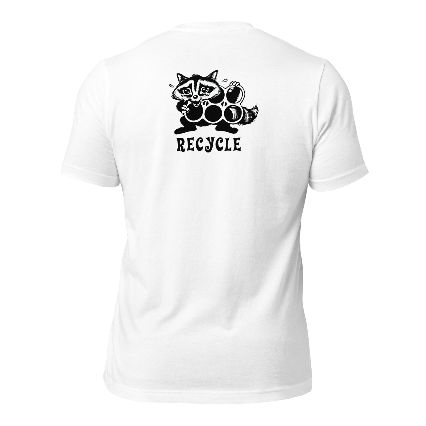 Pack Your Trash © - Recycle Racoon - Unisex T shirt