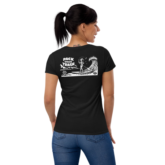 Standup Paddle Board - Freakette -Pack Your Trash © Original -Women's short sleeve softstyle t-shirt- ALOHA