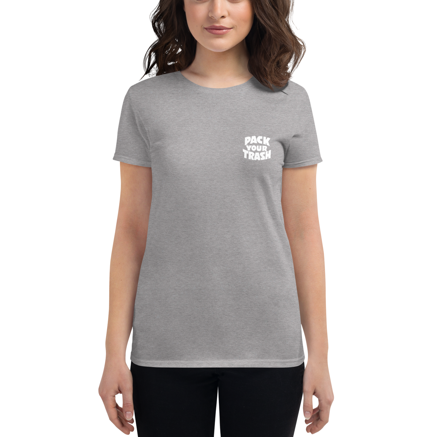 Pack Your Trash - Hibiscus Color - Women's short sleeve t-shirt