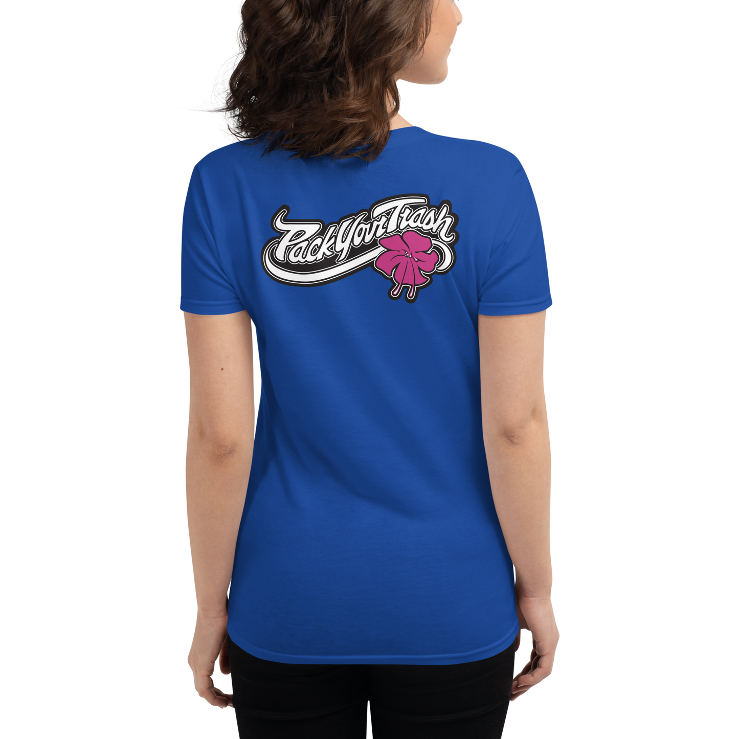 Pack Your Trash - Hibiscus Color - Women's short sleeve t-shirt
