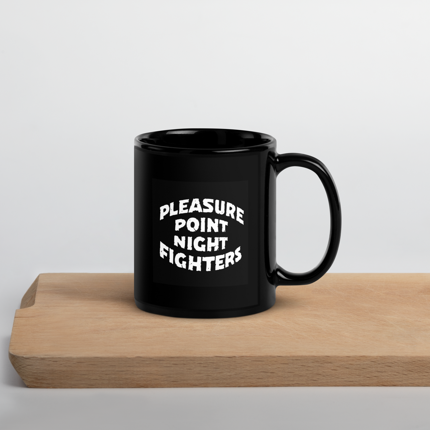 PPNF Black Glossy Mug